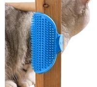 Cepillo de baño de peine de mascotas multifuncional, peine suave de silicona para mascota, peine de masaje de aseo rascadores de la cara de gato para la silla de gato que se quita la pierna