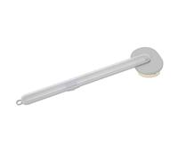 Cepillo de baño de plástico de nailon cómodo para el hogar, color gris