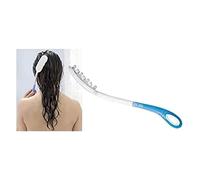 Cepillo de baño, Lavado de cabello, Amplio mango, 38.4 cm, Celeste y blanco, Mobiclinic