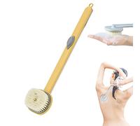 Cepillo De BañO LíQuido De Mango Largo,Cepillos De Fregado De Esponja De Ducha De BañO Desmontables Con DepóSito De Gel De Ducha Incorporado,Cepillo Trasero,Cepillo Para Espalda Fregador (Amarillo)
