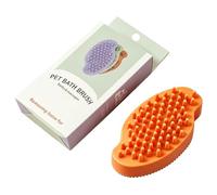 Cepillo De Baño Mascotas Doble Cara Aseo Felino Y Elimina Pelo | Exfoliante De Baño Para Caninos Con Champú Masaje Limpieza Eliminación Pelo Cachorros Todas Las Razas Pequeñas Medianas
