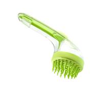 Cepillo de baño para perros, cepillo de baño para gatos con dispensador de jabón, limpiador de masaje suave, cómodo para mascotas, para gatitos, cachorros, hogar, playa, piscina, viajes, 7,09 x 2,76 x
