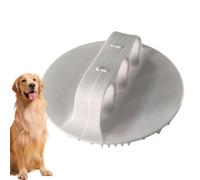 Cepillo de baño para perros, cepillo de lavado, peine masajeador, antideslizante, diseño portátil para desprendimiento, desenredado, secado al aire libre, viajes, limpieza, rutina de cuidado de