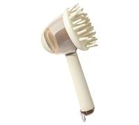 Cepillo de baño para perros | Cepillo de limpieza con dispensador de jabón integrado - Champú para perros Cepillo de masaje para el cuidado al bañarse lavar y