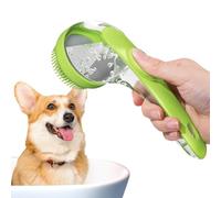 Cepillo De Baño Para Perros Cepillo Portátil Eliminador De Pelo, Masajeador | Cepillo Con Champú Para Baño Canino Cuidado Gatos Pelo Largo Cachorros Masaje Muda En Ducha Y Bañera