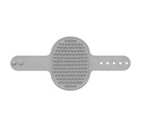Cepillo de baño para perros, peine de aseo de goma, cepillo de 30 x 4,9 cm con ajustable, herramienta de masaje de derramamiento, peine de curry de silicona suave con estilo ergonómico