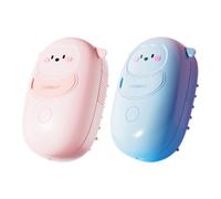 Cepillo De Baño Para Perros Y Gatos - Champú Masajeador De Silicona Suave Para El Cuidado De Mascotas, Mango Ajustable | Depurador De Limpieza De Pieles Para Bañar Perros Y Gatos, Aseo De Pelo Corto