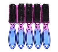Cepillo de Barba de Galvanoplastia Gradual, Elegante Cepillo de Barba de Nailon ABS para Hombres con Cepillo de Fragmentos, Diseño Compacto y Liviano para Uso Diario