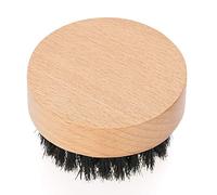 Cepillo de Barba de Madera Natural 2.6 x 1.5 pulgadas Burlywood + Negro