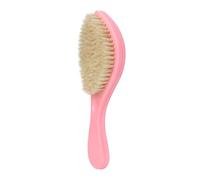 Cepillo de barba de mango largo bigote, cuidado de hombres con ergonómico rosa