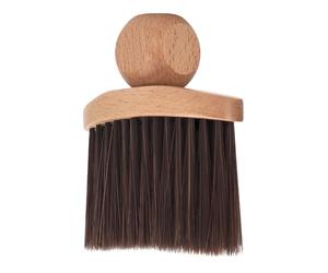 Cepillo de Barbero | Accesorio de Peluquería de Cerdas,Cepillo para Polvo de Cuello con Mango de Madera,para Peluquería, Hogar, Piso, Hombres, Padres y Abuelos