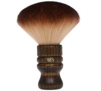 Cepillo de barbero Cuello plano, cepillo de cuello 2pcs retro cuello suave tope de cepillo portátil de barbero de barbero amigable con el cuello profesional barbero