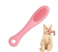 Cepillo de barbilla para gatos, cepillo de aseo para barbilla de gato,Purificador de barbilla de silicona suave | Cepillo de limpieza de dedos multifuncional antideslizante, suministros