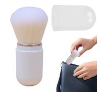 Cepillo de base retráctil | Reparado de polvo compacto - Refugios portátiles con tapa para base, colorete, bronceador y polvo, rutas para viajes