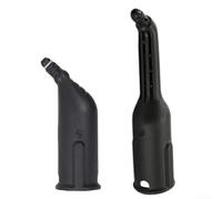 Cepillo de boquilla de repuesto para limpiador de vapor Kärcher SC1 SC2 SC3 - Accesorios de cuello largo y punta plana para limpieza profunda de lechada y azulejos - Juego de 2 piezas ABS negro