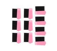 Cepillo de borde de pelo con peine de cola de doble cara, herramienta de peinado para mujeres y niñas, cepillos de borde para negro