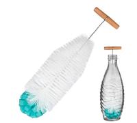 Cepillo de Botella de Mango Largo - Limpiador de Manguera de 33 cm con Cabezal de Esponja para Espacios reducidos, fregaderos de Cocina, vajilla, hogar, Viajes, difícil Acceso y Limpieza
