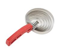 Cepillo de Caballo con Peine de Curry de 6 Anillos, Peine de Acero Inoxidable para Vaca, Oveja, Perro, Cabra, Caballo, Animales, Suministros de Cepillo