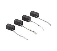 Cepillo de carbono para amoladora angular de 1200 W compatible con GWS12-125S y GWS12-150S E64 modelo 6 x 10 x 17 mm, incluye 4 piezas con alambre y resorte de cepillo