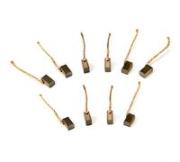 Cepillo de carbono para motor de marco de coche, juego de 10 piezas de 4 x 5 x 8 mm de alto cobre resistente al desgaste, repuesto compatible con motores de elevación de vidrio automotriz