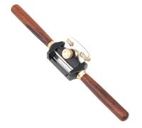 Cepillo de carpintero manual ajustable con base plana para trabajar la madera, recortar esquinas y arcos, fabricado en aleación de aluminio con tornillos de latón y mango de