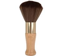Cepillo de cepillo de plato de cuello cepillos para afeitar el cabello para la herramienta de salón de peinado con mango de madera (Color de madera)
