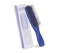 Cepillo de cerdas de jabalí para desenredar en seco y húmedo, fino o grueso, y extensiones para desenredar