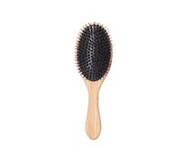 Cepillo de cerdas de jabalí para mujeres, hombres y niños, cerdas naturales suaves para cabello fino, textura peine seco