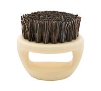 Cepillo de cerdas de para barba, madera de nogal negro, herramienta de aseo para hombres, cerdas naturales para suavizar, dar forma y mantener barbas y bigotes, accesorio para el cuidado de la
