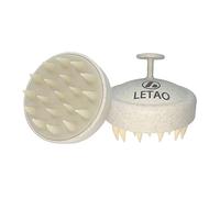Cepillo de champú (cepillo de pelo masajeador de cuero cabelludo de silicona), adecuado para cabello recto rizado largo y corto, grueso y fino mojado y seco, hombres, mujeres, niños, mascotas (gris)