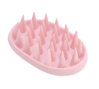Cepillo de champú de silicona para masaje del cuero cabelludo, herramienta de limpieza capilar suave y exfoliante, ideal para cabello seco o graso, accesorio de ducha compatible