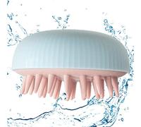 Cepillo de champú - Masajeador de Limpieza de Cuero cabelludo de Doble Uso húmedo y seco con cerdas de Silicona Suave - Aparatos de Peinado portátiles fáciles de Usar y Limpiar para Cabello Generic
