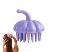 Cepillo de Champú Masajeador para Cabello Cerdas Flexibles Portátil