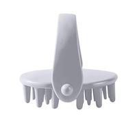 Cepillo de champú para cuero cabelludo, masajeador de cuero cabelludo, masajeador de pelo con cerdas de silicona largas y flexibles Qja906