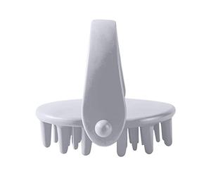 Cepillo de champú para cuero cabelludo, masajeador de cuero cabelludo, masajeador de pelo con cerdas de silicona largas y flexibles Qja906