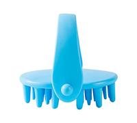 Cepillo de champú para el cuero cabelludo, masajeador para el cuero cabelludo, cepillo de champú para la ducha con cerdas largas y flexibles de silicona JVx375