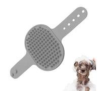 Cepillo de champú para perros - 26,2 x 12,5 cm Cómodo mango ajustable Masaje calmante - Cepillo masajeador universal para perros y gatos, para el cuidado del hogar, salón de mascotas, cuidado diario