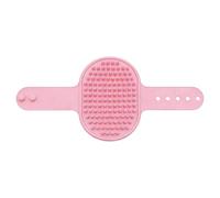 Cepillo de champú para perros - 26,2 x 12,5 cm Cómodo mango ajustable Masaje calmante - Cepillo masajeador universal para perros y gatos, para el cuidado del hogar, salón de mascotas, cuidado diario