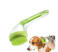 Cepillo de champú para perros | Cepillo de goma para perros - Mango ergonómico de silicona antideslizante con puntos de masaje para gatos caballos cachorros spa y al aire libre