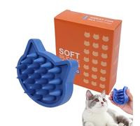 Cepillo De Champú Para Perros Mango Ergonómico Portátil Ahorra Espacio | Cepillo de baño para perros Cerdas Silicona Espuma Mango Antideslizante Limpieza Profunda Mascotas