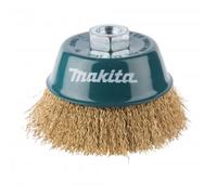 Cepillo de copa de alambre de latón MAKITA, alambre corrugado 0,3 mm, 100 mm D-39805