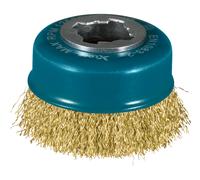 Cepillo de copa MAKITA de alambre corrugado de cobre diámetro 0,3 mm X-LOCK 75 mm D-73433