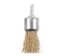 Cepillo de copa rueda final for herramientas abrasivas amoladora, cepillo alambre vástago redondo acero al carbono bien sujeto, 1 pieza(65.0mm)(30mm)