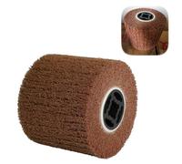 Cepillo de corindón marrón y fibra sintética, rodillo abrasivo eficiente, para Cepillo de Rodillo de Lijado Rodillo Satén Nailon Amoladora de Lijado 120 x 100mm (Materiales europeos, Grana 120)