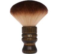 Cepillo de cuello 2pcs retro cuello suave cepillo de plumas portátiles de piel portátil de barbero