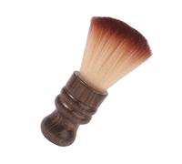 Cepillo de cuello con mango de madera, cepillos suaves para el cuello, cepillo para barrer el pelo, cepillo para quitar el pelo, para quitar el pelo, para peluquería, limpieza facial