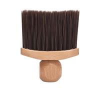Cepillo de cuello de barbero, pelo de cerdas, cepillo profesional de peluquería para corte de pelo, cepillo de limpieza, mango de madera para salón de belleza, hogar, apartamento