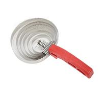 Cepillo de Curry de Acero Inoxidable para Caballos, Cepillo de Curry de Metal con Agarre Suave Al Tacto, 6 Vueltas, Cepillos de Pelo de Caballo para Aliviar la Picazón de Acero Inoxidable para Animale