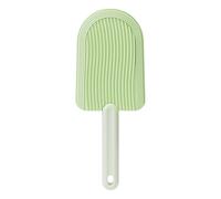 Cepillo de de gato: herramienta doméstica de animales con peine de silicona suave y flexible, forma curva para un masaje delicado, cepillo para el suministro de extracción con mango
