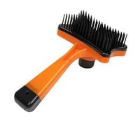 Cepillo de depilación for mascotas, depilación de gatos, limpiador de pelo for perros, peine de masaje for depilación con un clic Cepillo Perro(Orange,2PCS)